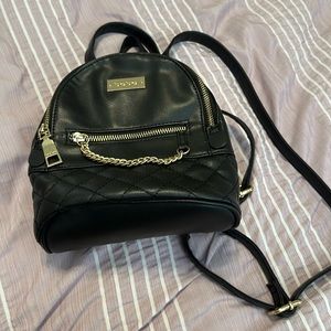 Bebe Black Backpack Purse